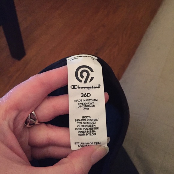 Champion Black Sports Bra - Picture 6 of 7